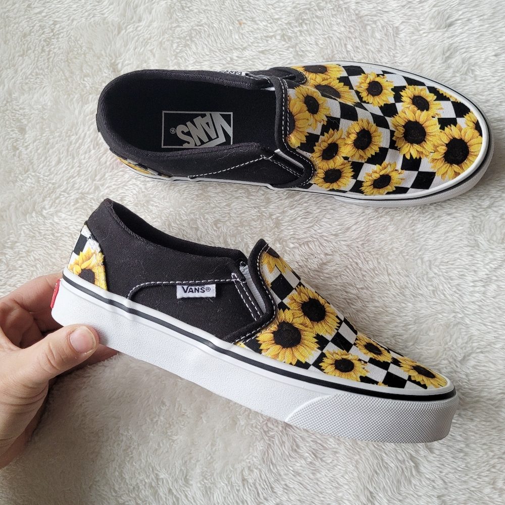 Vans Slip Ons Sunflower